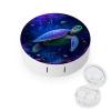 CASOWAT Ocean Turtle Contact Lens Case, Portable Round Travel Case with Mirror And 2 Pots, Leak-Proof Compact Storage for Daily Use view 1
