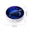 CASOWAT Ocean Turtle Contact Lens Case, Portable Round Travel Case with Mirror And 2 Pots, Leak-Proof Compact Storage for Daily Use view 2