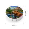 CASOWAT Cute Capybara Contact Lens Case, Portable Round Travel Case with Mirror And 2 Pots, Leak-Proof Compact Storage for Daily Use view 2