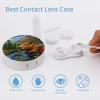 CASOWAT Cute Capybara Contact Lens Case, Portable Round Travel Case with Mirror And 2 Pots, Leak-Proof Compact Storage for Daily Use view 3