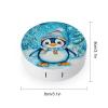 CASOWAT Cute Penguin Contact Lens Case, Portable Round Travel Case with Mirror And 2 Pots, Leak-Proof Compact Storage for Daily Use view 2