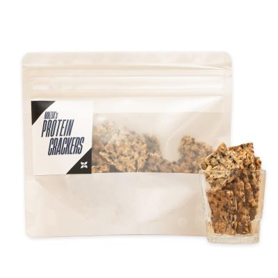 48packsNINZIA Protein Cracker 10g Protein & 7g Fiber, Savory Vegan Snack with Konjac Coating, No Added Sugar, 1.8 oz