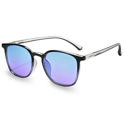 Qlonn Color Blind Glasses for Men, Color Vision Deficiency Correcting & Enhancing Glasses for Red-Green Colour Blindness (Smoky Black)