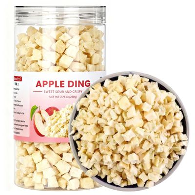Dried Diced Apples 7.76 Oz /220g Crispy Apple Slices No Sugar Added Dried Apple Chips for Baking or Snacking Delicious Fruit Snacks