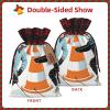 TOKLIHDTJ Ice Hockey Pattern Print Christmas Drawstring Gift Bags Wrapping Goody Sweet Treat Candy Bags For Xmas Birthday Party Supplies Favors Medium view 3