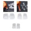 2 Pcs Silicone Heel Stoppers Caps Latin Stilettos Dancing Cover High Protectors for Wedding Silicone Stoppers Cover High Prot view 2