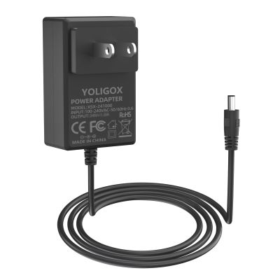24V Universal Massage Gun Charger - Compatible with TOLOCO EM26/AERLANG EM13/Darkiron EM31/Hypervolt 53000 001-00/42000 038-00, Power Adapter Cable