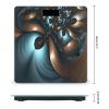 Abstract Blue Brown Bathroom Scale for Body Weight 400 Lb Weight Scale with High Precision Sensors Tempered Glass Highly Accurate Digital Weighing Machine for People view 2