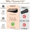 2 Pack Heel Lifts, Adjustable Heel Lifts for Leg Length Discrepancy, Women Men Shoe Lift Pain Relief, Brown Heels Pads for Shoes, Small, EVA and Polyester view 4