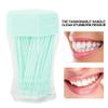 200Pcs Double Head Plastic Toothpick, Soft Tooth Floss Picks Interdental Brush Flosser Sticks Oral Brush Cleaning Tool (Green) view 2