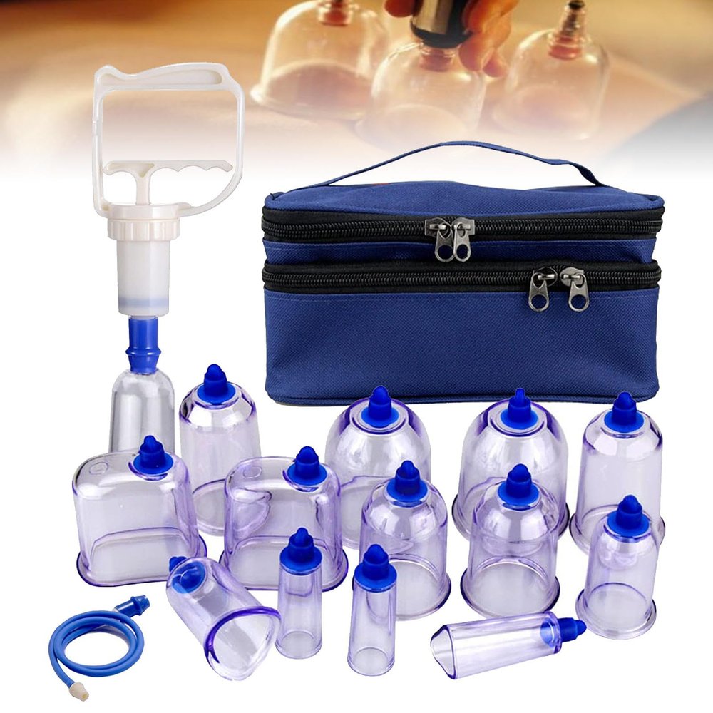 13PCS Cupping Therapy Set, Professional Chinese Cupping Cups Kit for Muscle Relief, Back Pain Relief, Deep Tissue Massage, Home Spa Treatment, Pain Management Tools
