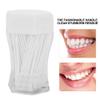 200Pcs Double Head Plastic Toothpick, Soft Tooth Floss Picks Interdental Brush Flosser Sticks Oral Brush Cleaning Tool (White) view 4