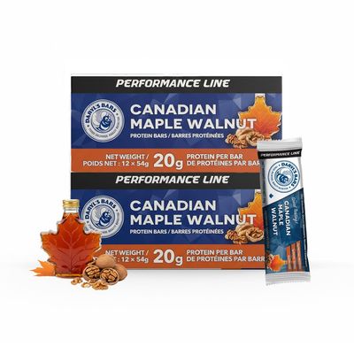 Daryl's Bars, Canadian Maple Walnut On the Go Whey Protein Bars, Gluten Free, Protein Snack, Meal Replacement, Pack of 2