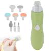 Aqur2020 Electric Baby Nail Trimmer, Rechargeable, ABS Material, 6 Heads, for 0-3 Years, Yellow view 2