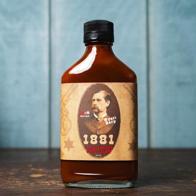 1881 Wyatt Earp Gunslinger Hot Sauce, Habanero Mesquite Flavor, Tomato Juice & Apple Cider Vinegar Base