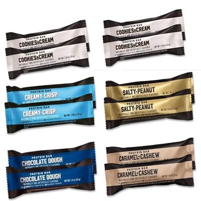 Assorted Protein Bars Variety Pack | 5 flavors Pack of 12 Protein Bars with 20g of High Protein | Sports Nutrition for Home & Gym, Post Workout Protein, Perfect for Vacation and Gifts for Men and Women