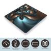 Abstract Blue Brown Digital Bathroom Scale Fashion Unique Weight Scale BMI Anti-Slip Precision Weighing Scales Suitable for Home Bedrooms Use and Gift view 3