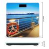 Pool Party Cruise Ship Scale for Body Weight Anti-Slip Sturdy Tempered Glass Weighing Machine Highly Digital Accurate Bright LCD Bathroom Scale for Household Gift view 2