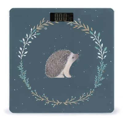 Cute Little Hedgehog Scale for Body Weight Anti-Slip Sturdy Tempered Glass Weighing Machine Highly Digital Accurate Bright LCD Bathroom Scale for Household Gift