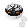 GAPWJNK Halloween Spooky Tree Contact Lens Case Travel Kit Contact Lens Box Holder with Mirror Tweezers Solution Bottle view 1