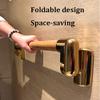 Foldable Toilet Safety Rails - Compact Grab Bar for Bathtubs & Toilets, Senior & Handicap Support, Durable Wall-Mounted Safety Handles, Easy Installation for Bathroom Safety view 3