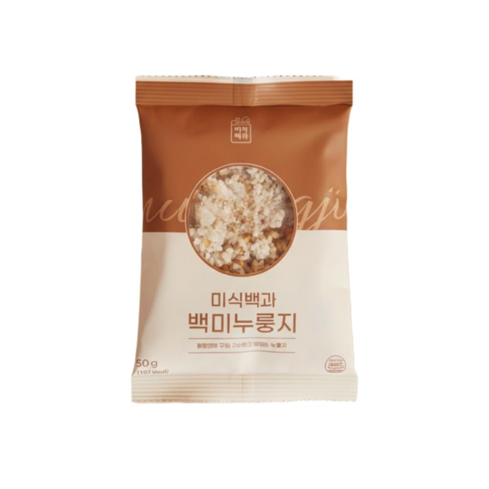 ONEULDAM Korean White Rice Roasted Crust (Nurungji) - Premium Gluten-Free Healthy Snack, No Additives, Sugar-Free, Low Calorie Crunchy Toasted Topping