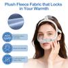 2 Packs Improved Cushion for Airtouch N30i & Airfit N30i, with Soft Fleece Fabric, Warm & Breathable, Quiet Venting Nasal Pillow Mask, Replacement CPAP Supplies, Blue (Wide) view 4