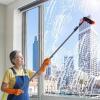 11PCS Window Squeegee Cleaner Tool Set 35.4ft/10.8m Extra Long Handle Extendable Water Fed Pole 13in Wide Dusting Brush for Solar Panel Cleaning Outdoor Washing Equipment Tool view 2