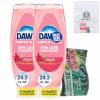 Dawn EZ Squeeze Gentle Clean Liquid Pomegranate & Rose Water Hand Dish Soap, 24.3 Fl Oz (Pack of 2) bundled with Heavy Duty Scotch Brite Sponge view 1
