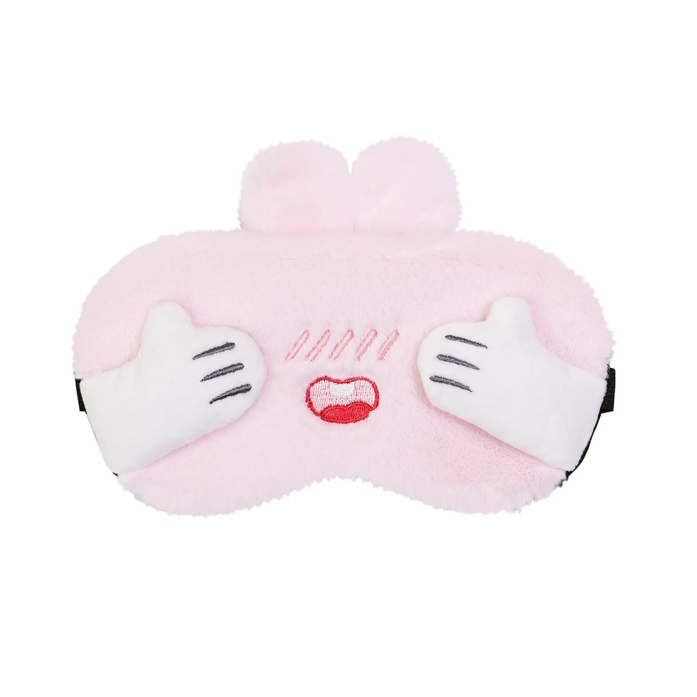PERFECTSIGHT Sleep Eye Masks, Cute Bunny Sleep Eye Cover Lightweight Adjustable Eyeshade Mask Cover for Women KDS Sleep Travel Nap, Hide and Seek