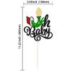 Gyufise 1 Pack Christmas Oh Baby Cake Toppers Merry Christmas Hand Cake Picks Birthday Party Decoration for Xmas Theme Baby Shower 1st Birthday Party Cake Decorations Supplies Black view 2