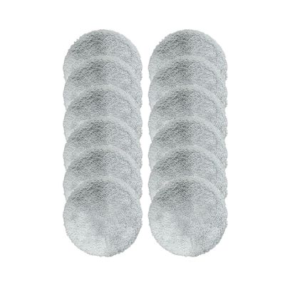 12pcs Fiber Mopping ClothsCompatible For LiectrouxYW610 HCR-10 HCR-09 Window Cleaning Robot Replacement Accessories