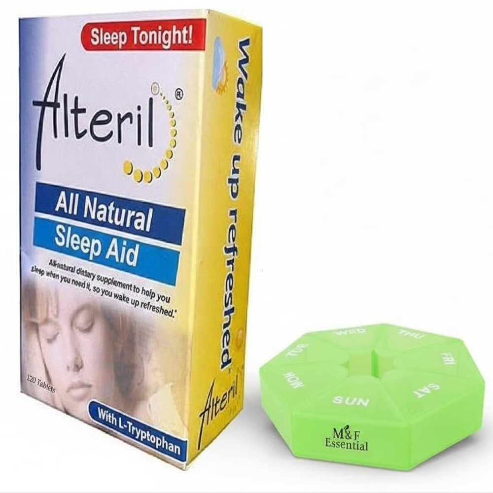 Alteril Sleep Aid - 120 Count with an Essential Medicine Organizer Box