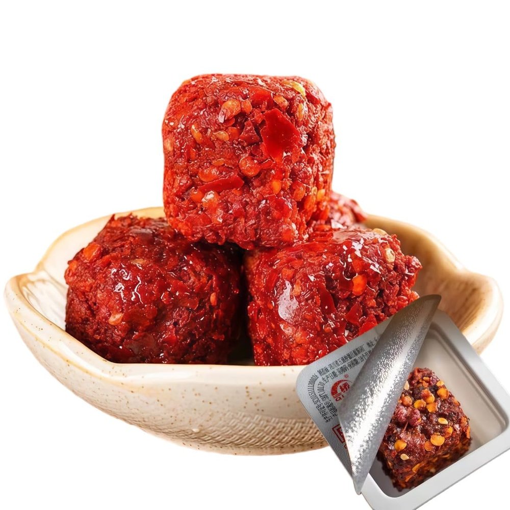Sichuan Chongqing Specialty Handmade Spicy Fermented Tofu 20pcs | Individual Small Packs | Ready-to-Eat Preserved Tofu (Meidoufu)
