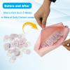 Beautyflier Disposable Daily Contact Lens Case, Travel Compact Storage Bag for All Brands Daily Lens, Water-Resistant Silicone Organizer Case, Storage Up to 40 Lenses (Light Pink) view 4