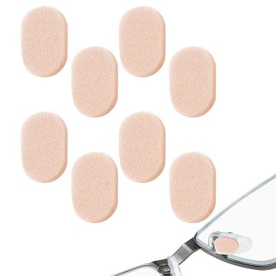 40 Pairs EVA Foam Nose Pads for Glasses, Ultra Soft and Lightweight Cushions Non Slip Replacement Pads, for Eyeglasses,Sunglasses (Beige, Oval)