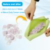 Beautyflier Disposable Daily Contact Lens Case, Travel Compact Storage Bag for All Brands Daily Lens, Water-Resistant Silicone Organizer Case, Storage Up to 40 Lenses (Light Yellow) view 3