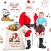 TailorYYCustomZ Personalized Drawstring Christmas Santa Bag, Santa Reindeer Monogram Letter Custom Name Reusable Christmas Gift Bag for Xmas Package Storage and Party Supplies Favors L 1Pc view 4