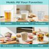 100 Sets Clear Plastic Buckets with Lids and Straws, 32 Oz Drink Bucket with Handle Disposable Cocktail Pails for Beach Pool Halloween Football Parties Bar Beer view 3