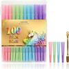 100PACK 54mm Cones Rolling paper -Natural Slow-Burning Cones Rolling Paper with Loader and Packing Sticks view 1