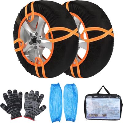 2PCSTire Socks for Snow for Chevy Traverse 2024 2025, Emergency Winter Driving Traction Aid for Cars,Reusable Grip for Ice & Snow,6003