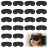 20 Pcs Sleep Masks Bulk Blindfolds for Team Building Party Games Blackout Sleep Mask with Adjustable Strap Black Comfortable Travel Sleeping Eye Covers for Women Men view 1