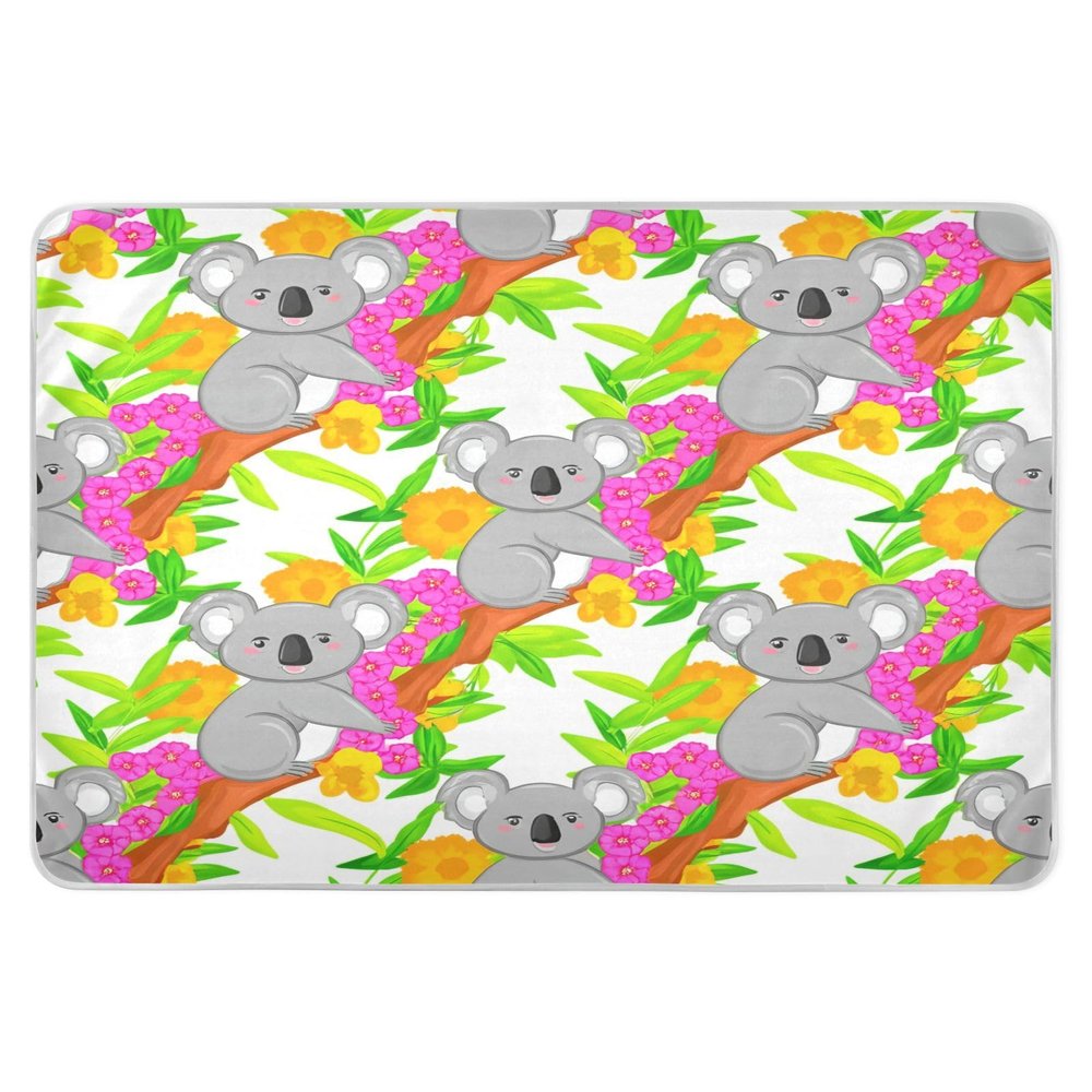 CEBUGI 34 x 52Washable Underpads Heavy Absorbency Waterproof Incontinence Bed Pads Cute Koalas Pee Pads for Adults Kids and Baby