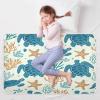 CEBUGI 34 x 52Washable Underpads Heavy Absorbency Waterproof Incontinence Bed Pads Sea Turtles Pee Pads for Adults Kids and Baby view 3