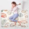 CEBUGI 34 x 52Washable Underpads Heavy Absorbency Waterproof Incontinence Bed Pads Watercolor Seashell Pee Pads for Adults Kids and Baby view 3
