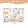 CEBUGI 34 x 52Washable Underpads Heavy Absorbency Waterproof Incontinence Bed Pads Watercolor Seashell Pee Pads for Adults Kids and Baby view 4
