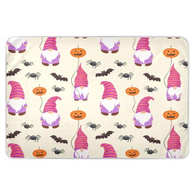 CEBUGI 34 x 52Washable Underpads Heavy Absorbency Waterproof Incontinence Bed Pads Gnomes Bats Pee Pads for Adults Kids and Baby