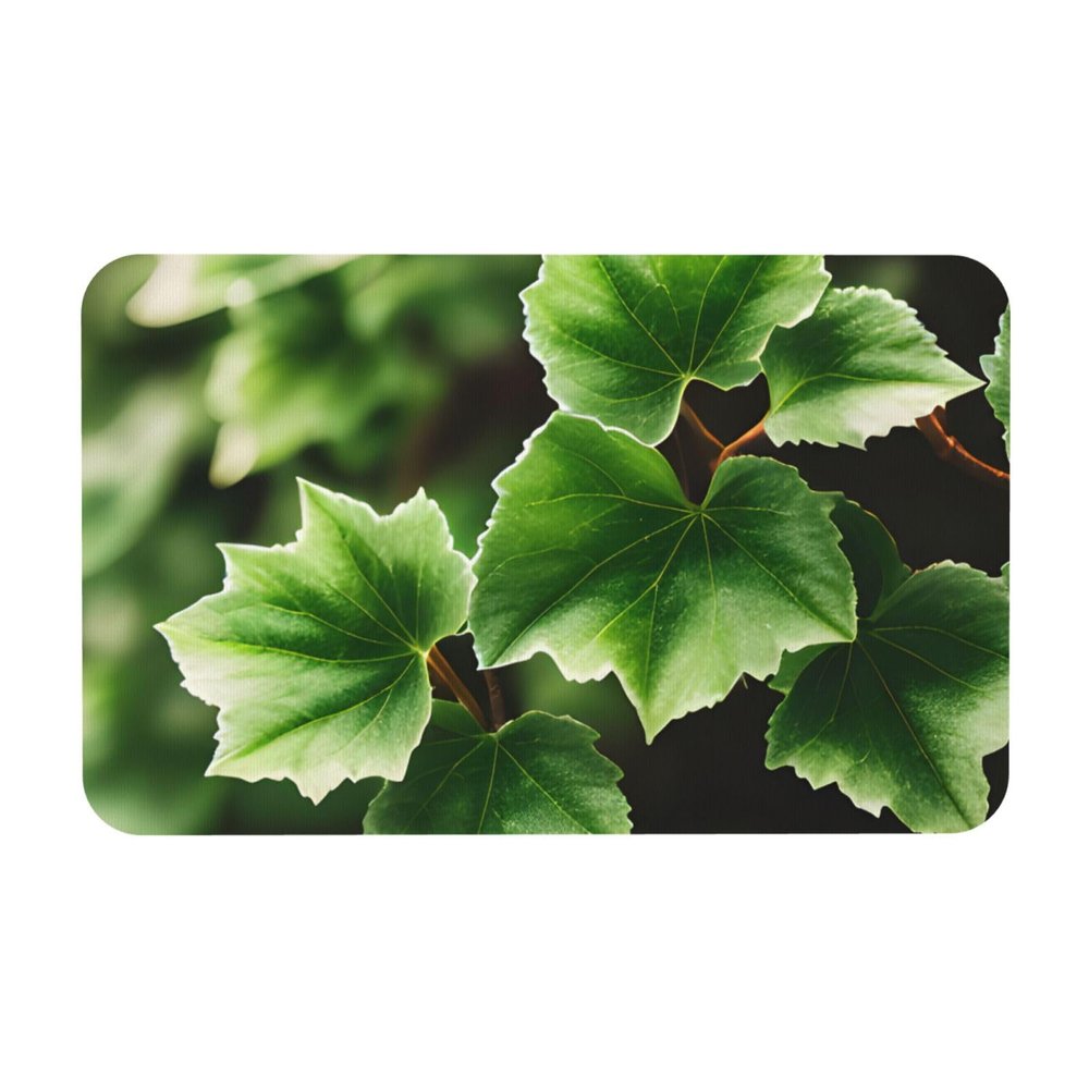 Ivy Blossoms Tree Print Diatomaceous Bathroom Rug Non Slip Mat for Kitchen Floor Tub and Shower Sink