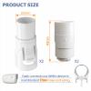 4 Pcs Hose Adapter Sets Compatible with AirMini Device, Breathing Tube Connector (White) view 2