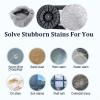 Mop Cloth For Round Window Cleaning RobotCompatible For PureroboCompatible For HobotUniversal Clean Cloth(Light Blue Mop 12pcs) view 3
